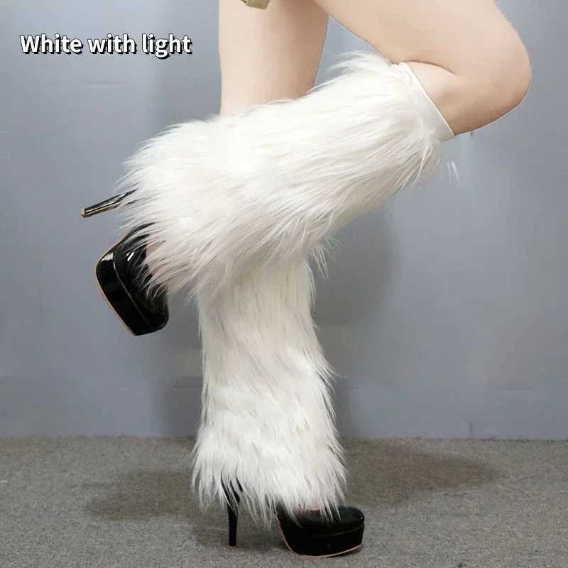 Other Fashion Accessories LED Leg Warmers Light Up Wraps Boot Covers Women Rave Outfit Glow Stocking Nightclub Party Clothes Accessories Tron Dance We
