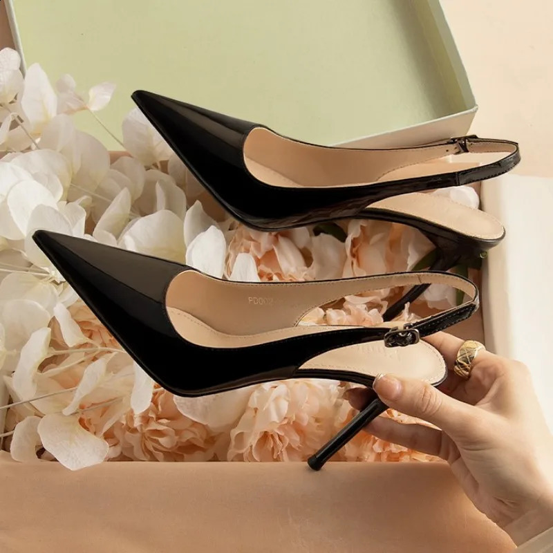 Womens Summer Sexy Pointed Toe Designer Sandals Women Classic Solid Color Outdoor Shopping Office Ladies High Heels 240924