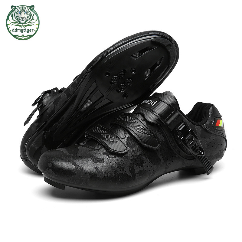 ddmytiger Professional road riding men's and women's mountain bike locking bicycle shoes, outdoor power assisted hard sole cycling shoes A d