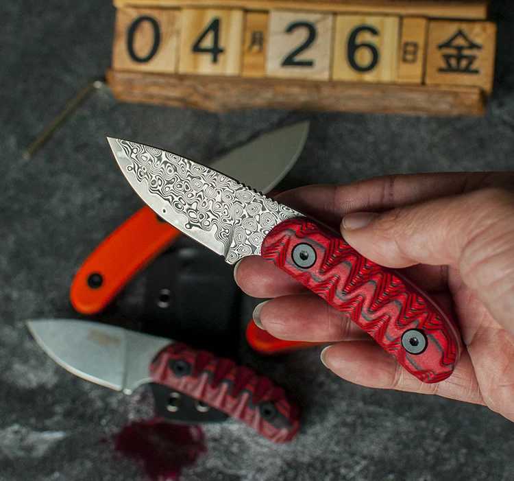 PSRK CANDIRU 12C27 Blade G10 Handle EDC Fixed Knife Outdoor Camping Knife Survival Tool Tactical Knife Practical EDC Tool CL240925