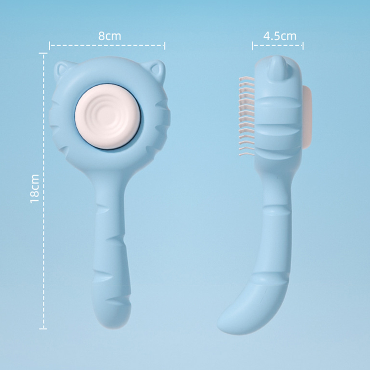 Halloween pet comb cat ear type dog cat comb floating hair removal brush one click comb