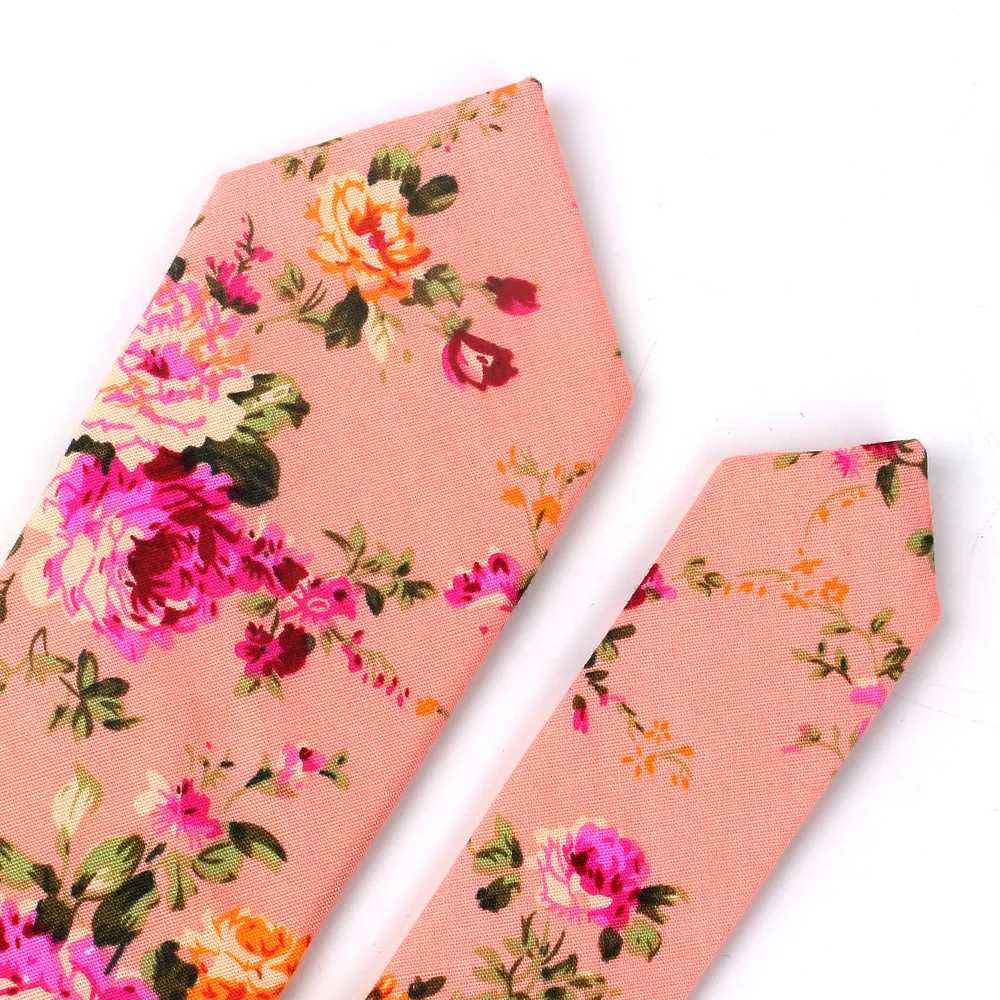 Floral Print Tie For Men Wen Skinny Neck Tie For Wedding Casual Mens Neckties Classic Suits Slim Neck Ties Cravat X250407