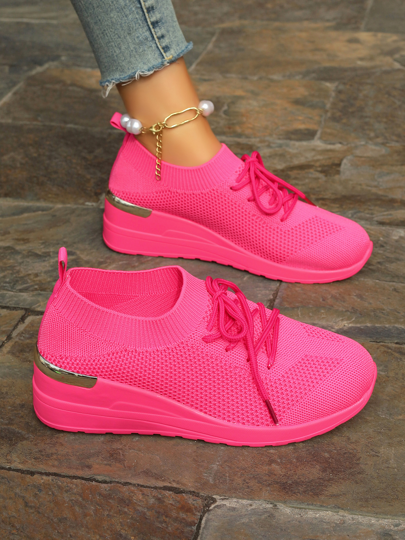 Durable Women's Gymnastics Shoes with Non-Slip Sole for Exercise