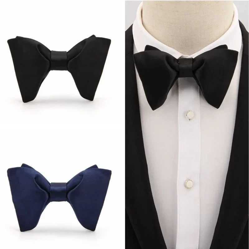 Fashion Solid Color Mens Tie Cravats Gro Party Banquet Wedding Accessories Gifts Y240925