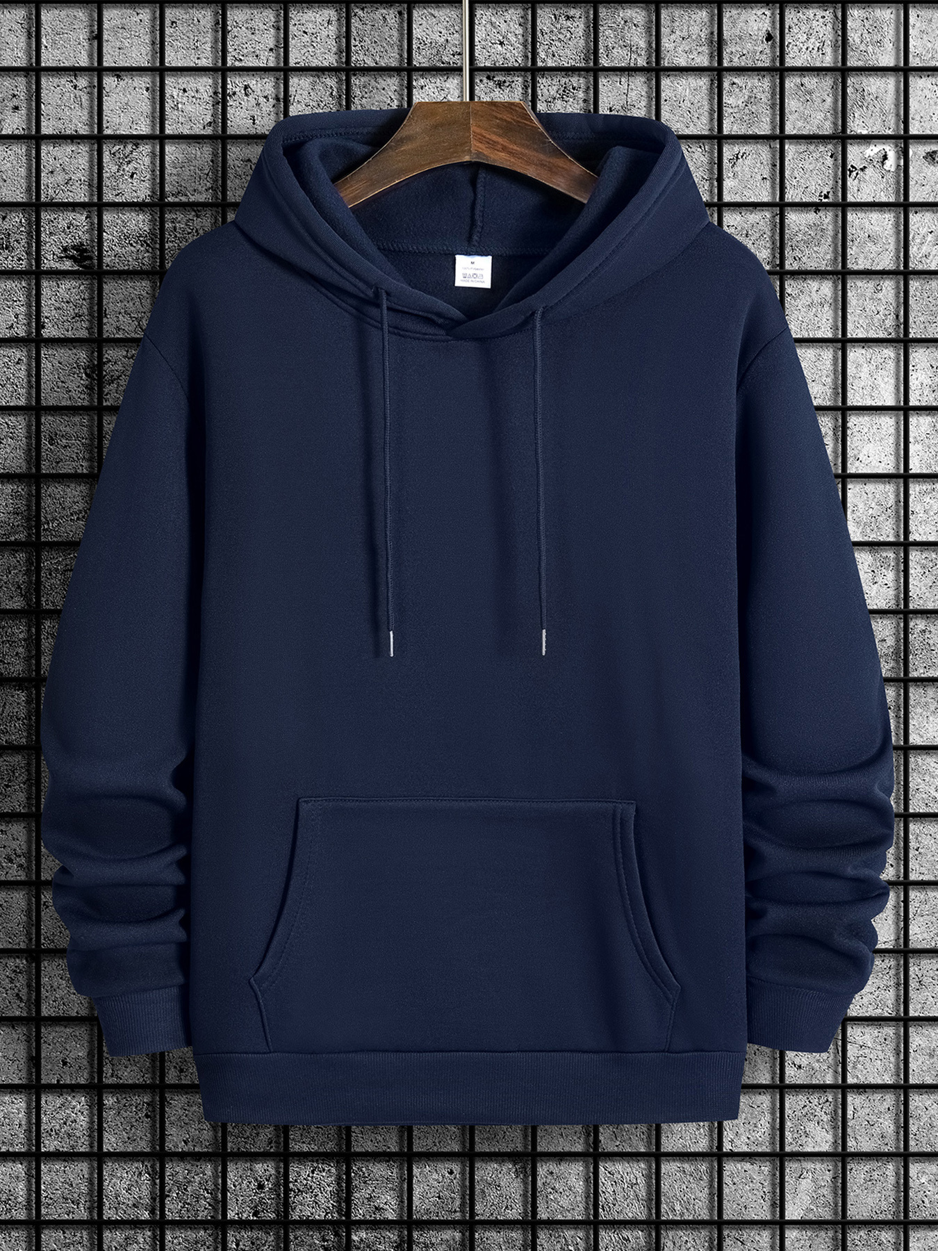Santa Cruz Inspired Geometric Print Hoodie - 100% Polyester Casual Knit Fabric with Hood, Front Pocket, Slight Stretch, Regular Fit - Spring/Autumn Se