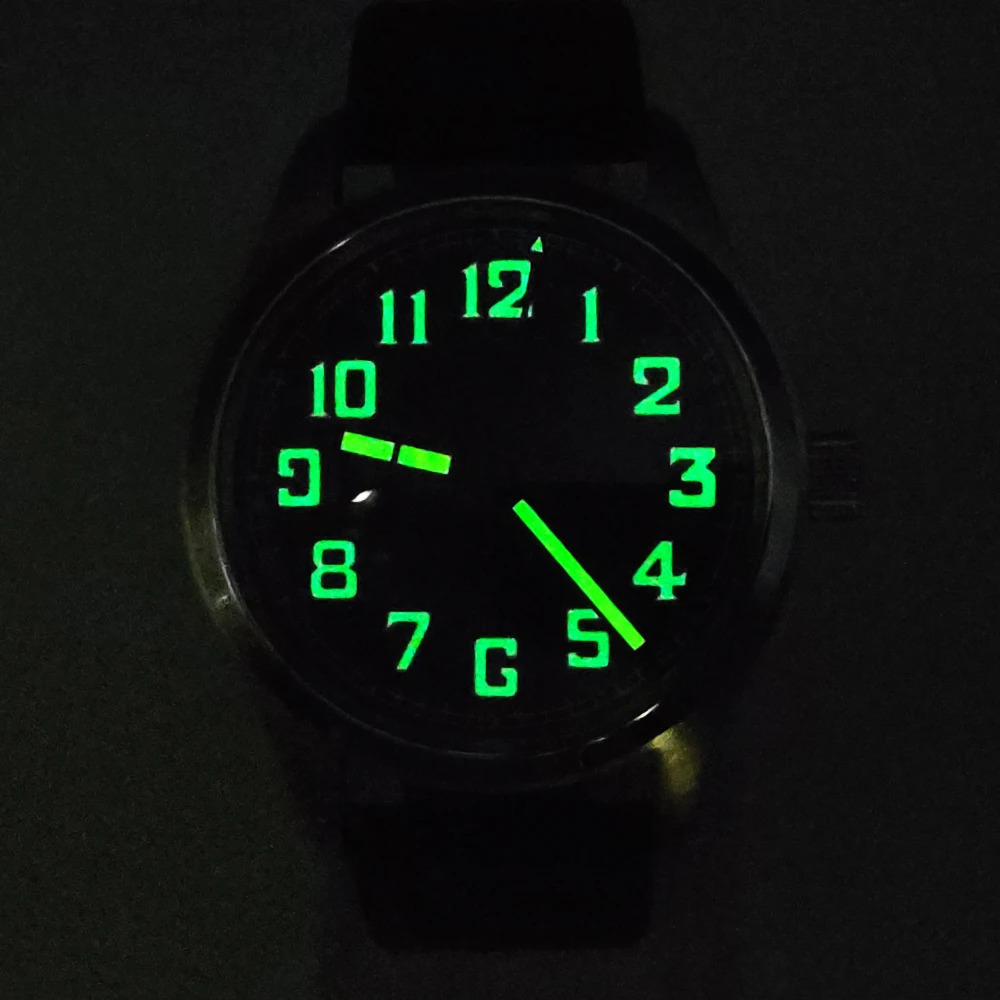 PARSRPE - ultra-bright luminescent aseptic dial self-winding NH35 calibre 40mm vintage mens waterproof watch 240906