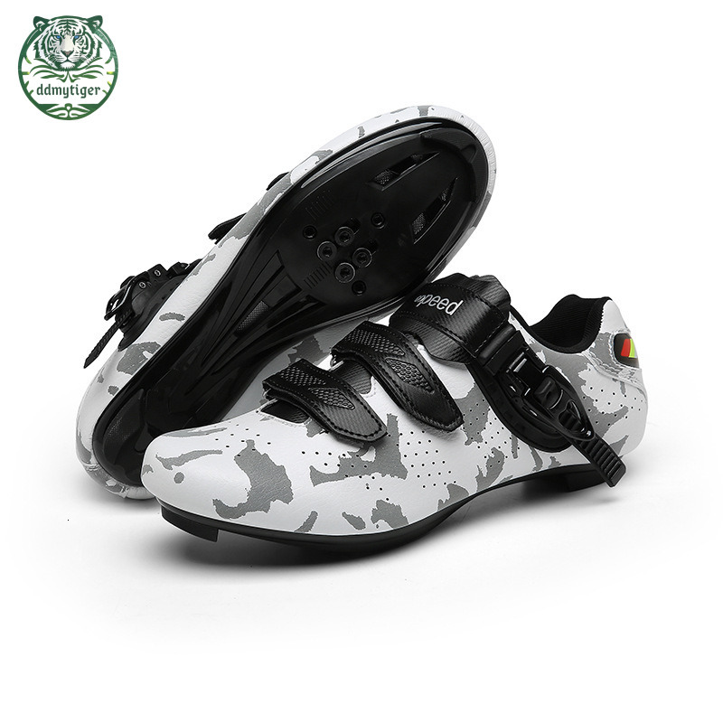 ddmytiger Professional road riding men's and women's mountain bike locking bicycle shoes, outdoor power assisted hard sole cycling shoes A d