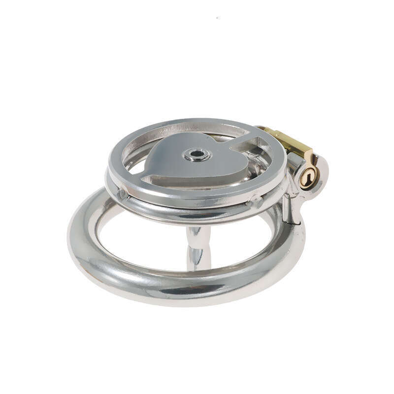 Colorful stainless steel heart chastity lock chastity device SM penis cage sex tool fake girl CB equipment sex toy