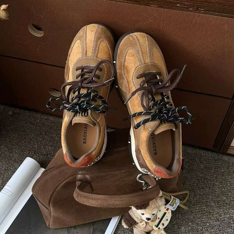 2024 latest trend fashion sneakers flat casual sports versatile German lace-up outdoor training shoes regqbfgg
