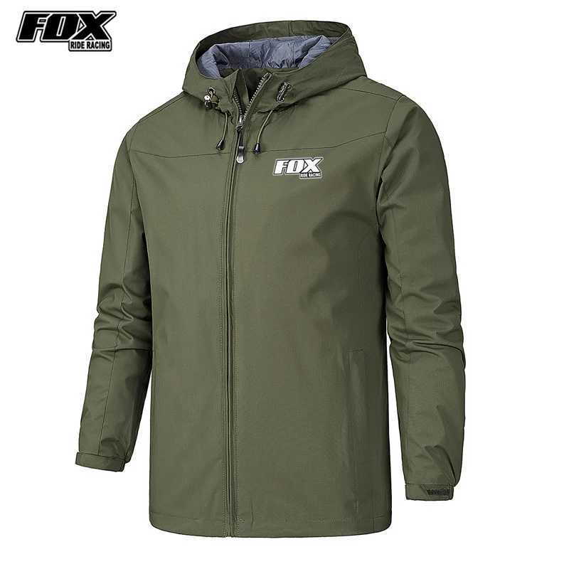 Men's Jackets FOX RIDE RACING Bicycle Jacket Windproof Motorcycle Clothing Mtb Jersey Bicycle Mens Windproof Bicycle Chaqueta Bicycle T240925