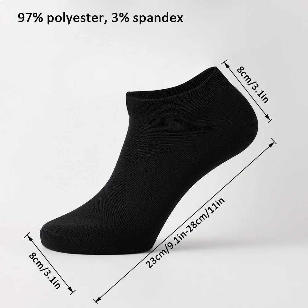 10 Pairs WomenMen Boat Socks Invisible Low Cut Silicone Non-slip Summer No-show Ankle Socks Solid Color Casual Breathable 240925