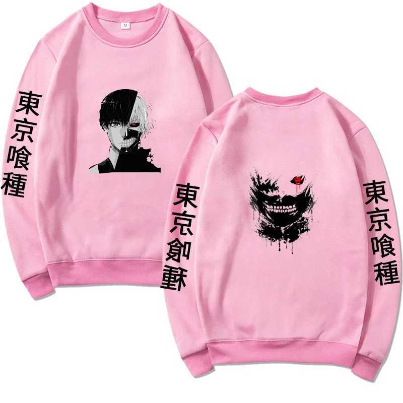 Animation Sweatshirt Mens Fashion Warm Printed Hooded and Round Neck Sweatshirt Casual Street Autumn and Winter SweatshirtX240925