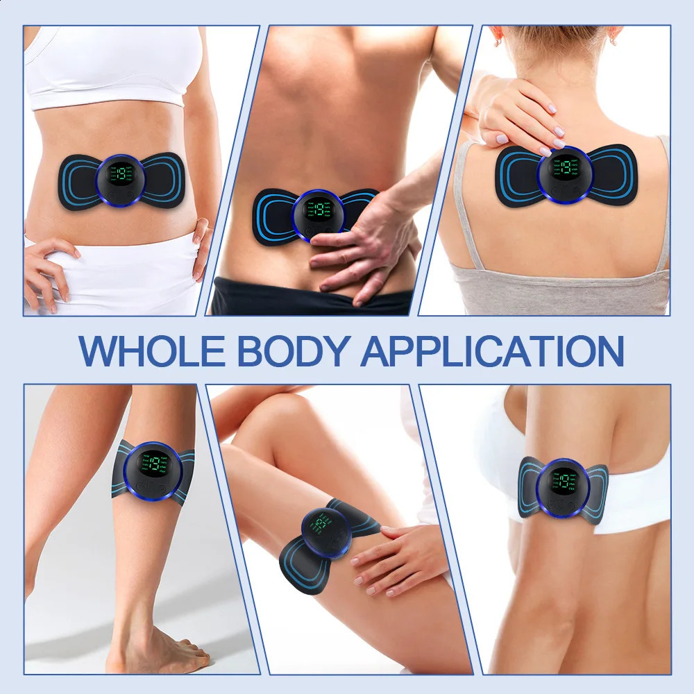 Portable Neck Massager Intelligent Mini Electric Charging Reusable Comfortable Shoulder and Patch with Multiple Adjustable Level 240919
