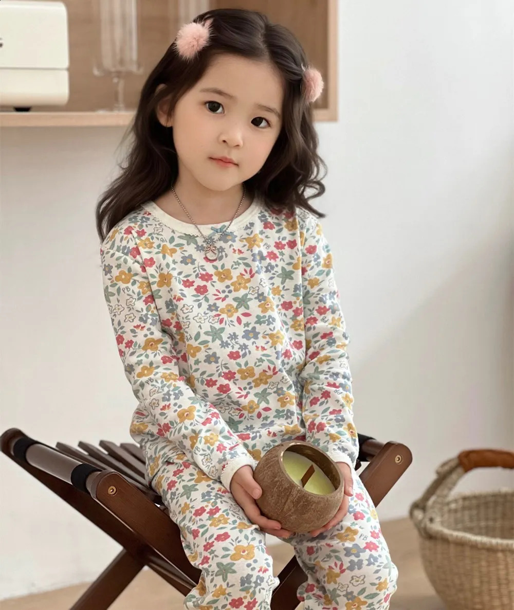 pajama sets kids pajamas High quality printed boys and girls suit baby clothes 240921