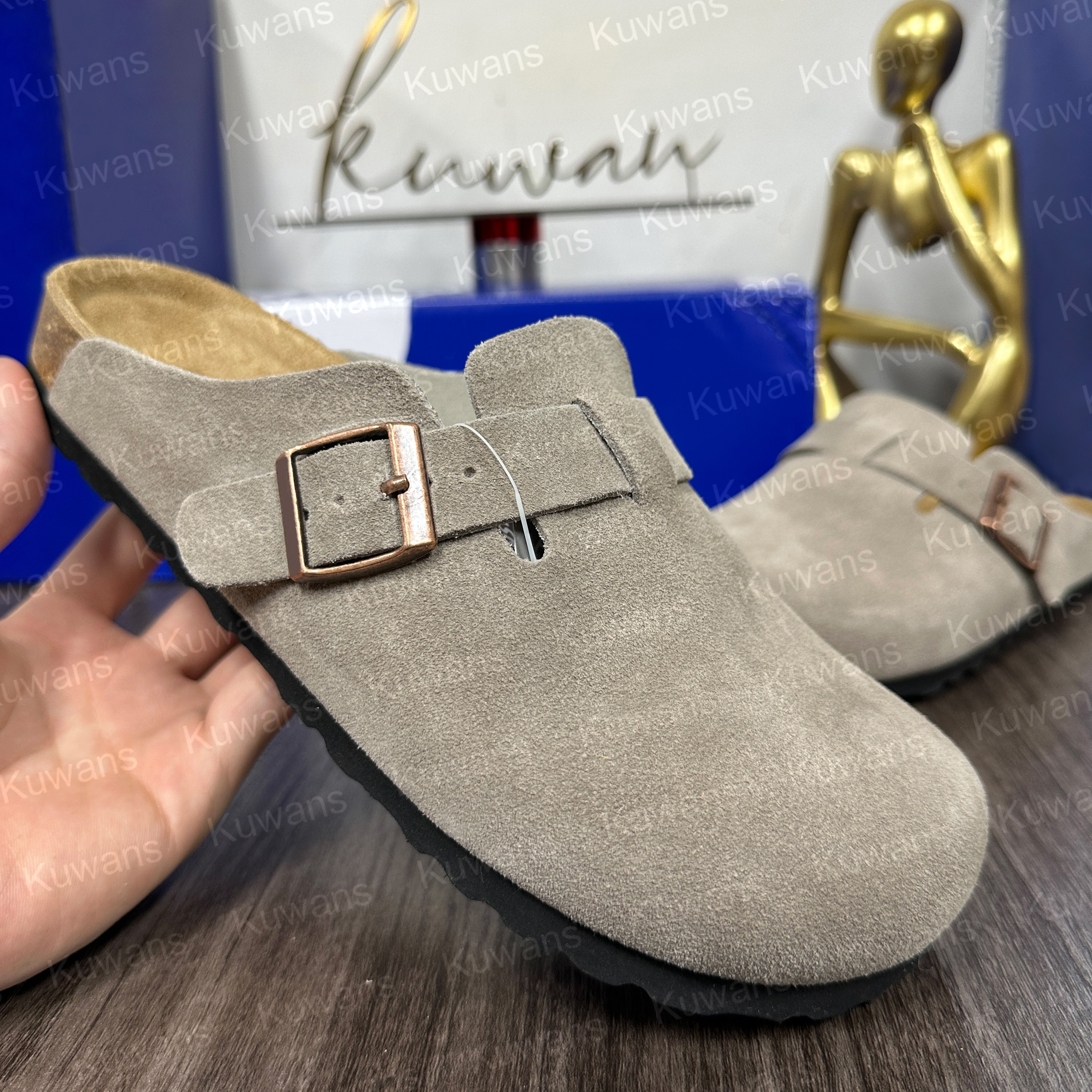 Designer Clogs Sandals Clog Slippers Cork Flat Fashion Summer Leather Slide Favourite Beach Casual Shoes Women Men Size 35-46