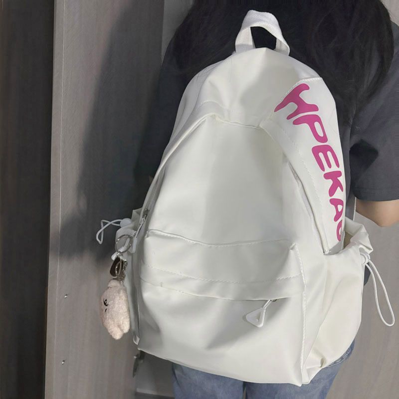 2024 New Designer Backpack Golden Feather Bird Simple Forest Series Multi functional Comparison Letter Large Capacity Solid Color Women's Commuti