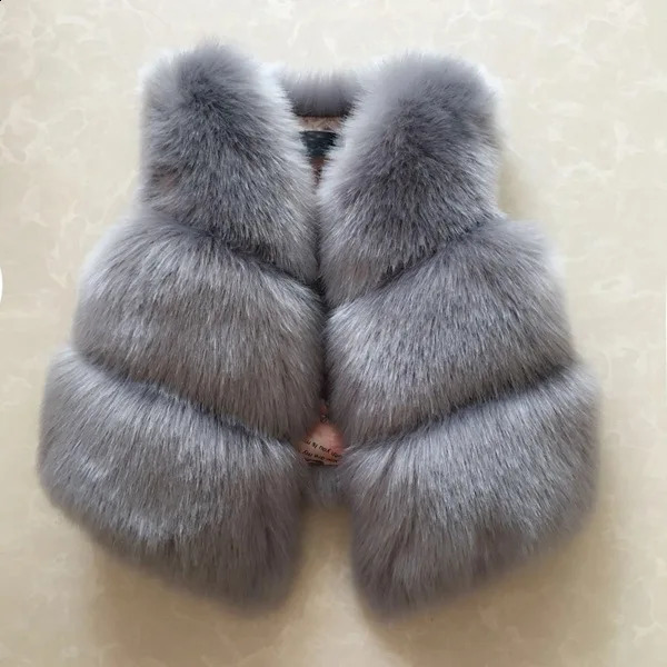 Autumn Winter Kids Boutique Clothing Baby Girls Coat Vest Korean Thicken Waistcoat Sleeveless Solid Color Sweet All-match 240921