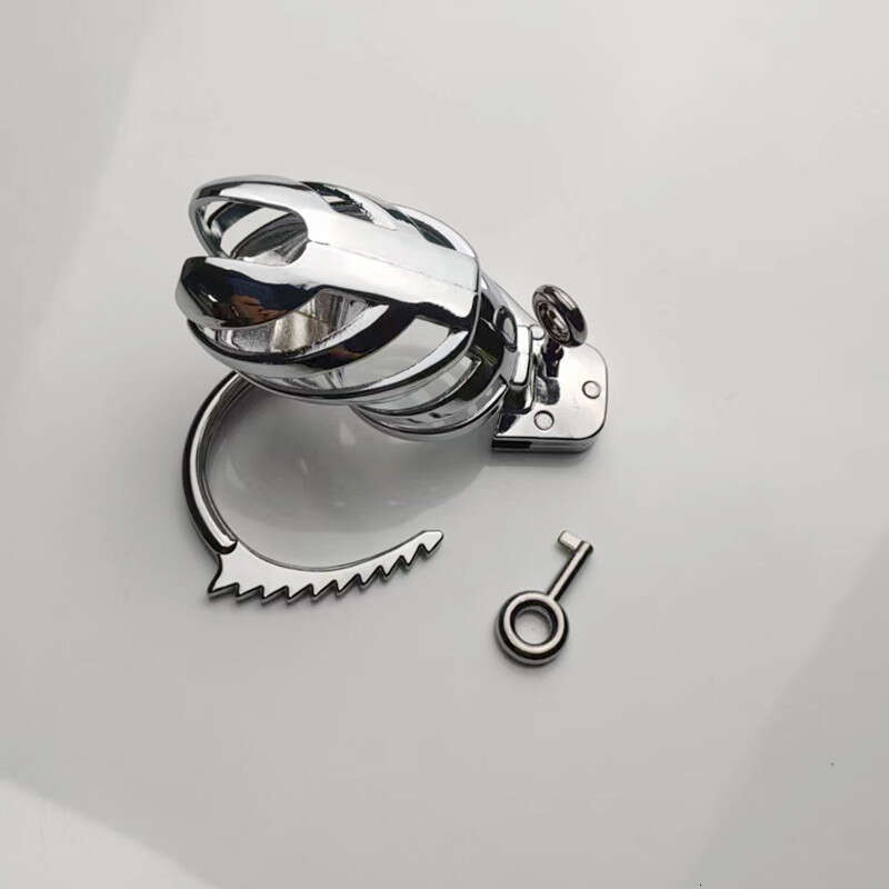 Men's handcuffs, chastity lock, metal chastity lock, birdcage ring, anti infidelity penis JJ lock, sex binding device CB