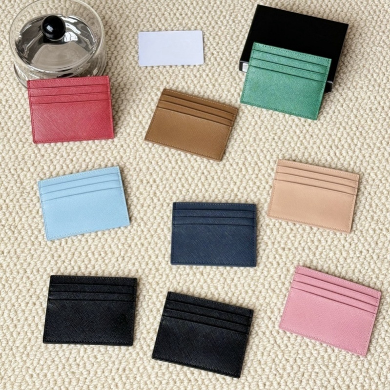 (Choose the Pics not decription) Good Quality Fasion Design Card Holder Small Wallet Clip Bag With Box For Women Gift 29233 29234