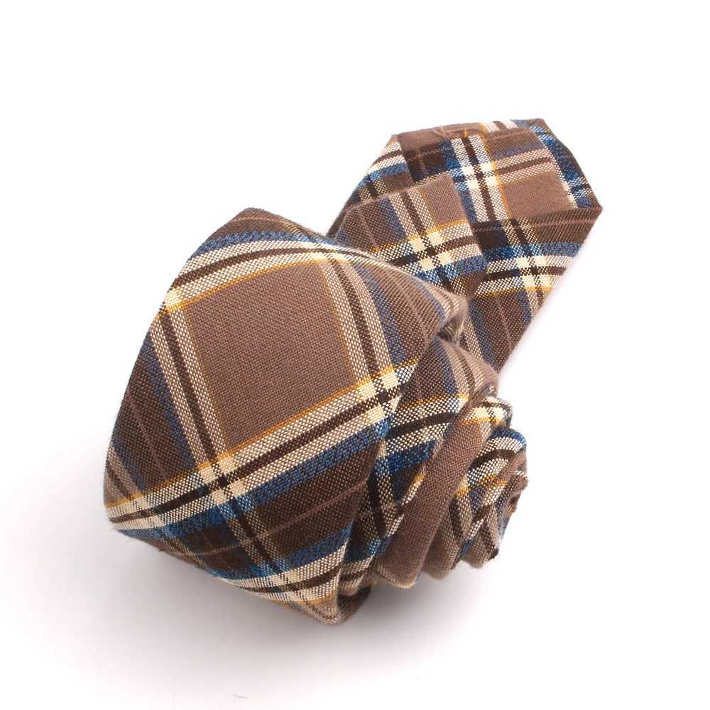 Fashionable cotton neck tie for mens casual plain weave tie boys and girls suit slim collar tie wedding party Gravatas Y240925