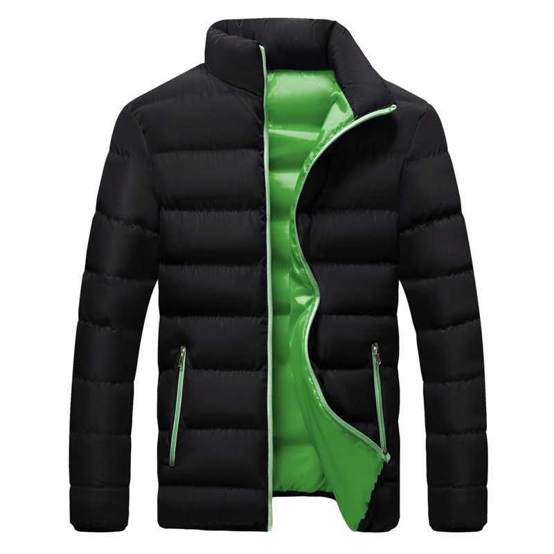 Mens winter refrigerated jacket hot jacket lightweight jacket outerwear mens fashionable casual windproof jacket Y240925
