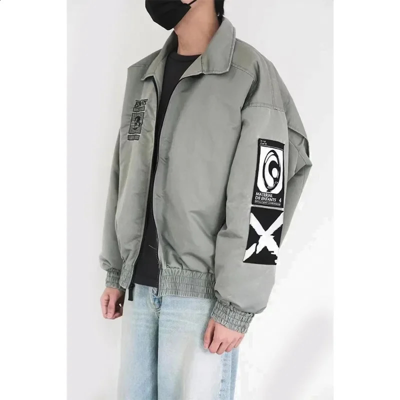 NIGO ERD Embroidered Sleeves Aging Cotton Nylon Silhouette Jacket Bomber Jacket Mens Street Baseball Clothing #NGTTOP11145 240919