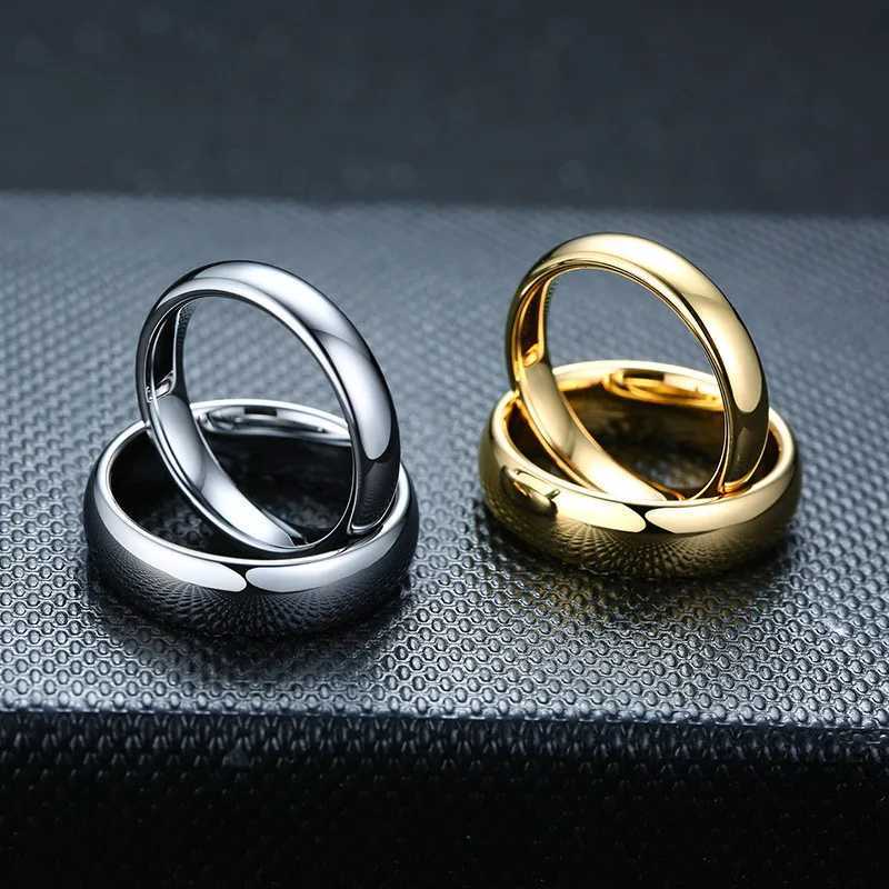 LETAPI high polished gold and silver color 100% tungsten carbide engagement ring for mens fashion tungsten wedding jewelry W240925