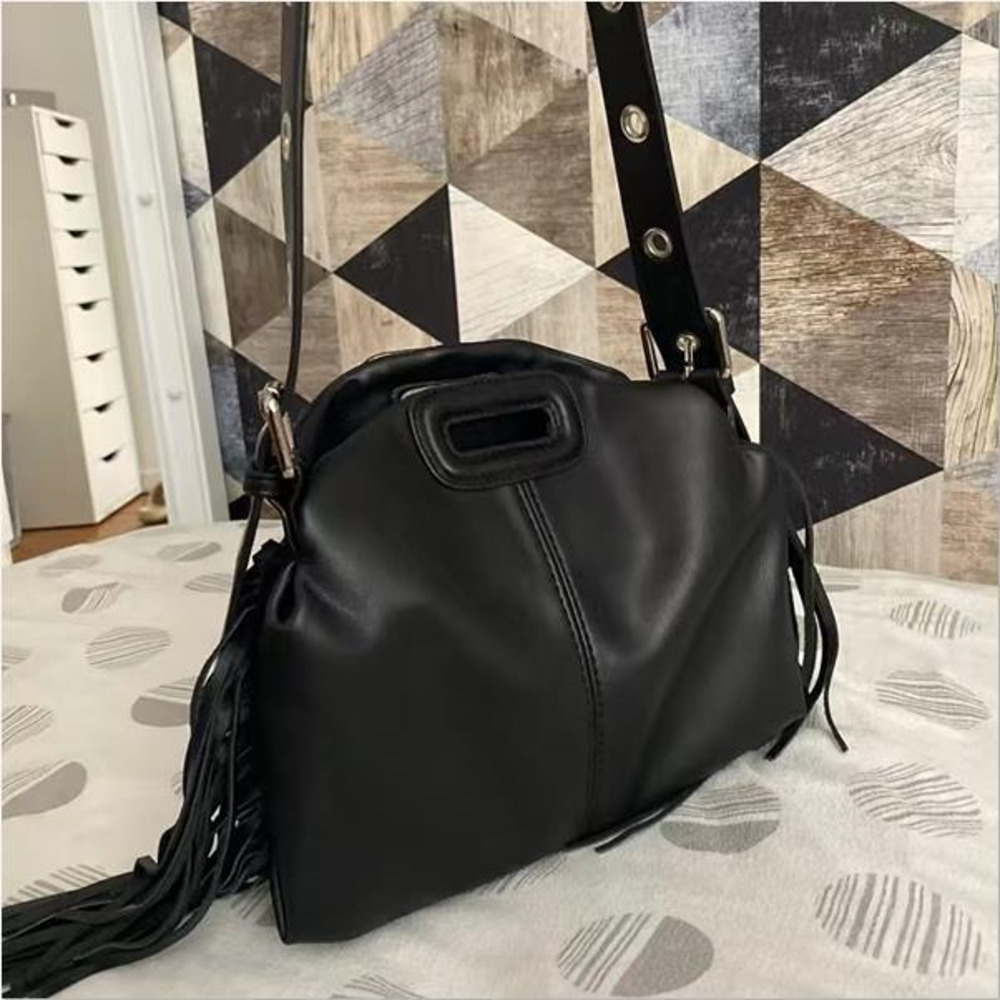 Tassel Woman Shoulder Pu Leather Women's Handbag Lady Messenger Female Crossbody For Girl Bucket Bag Sac A Main 589f 4