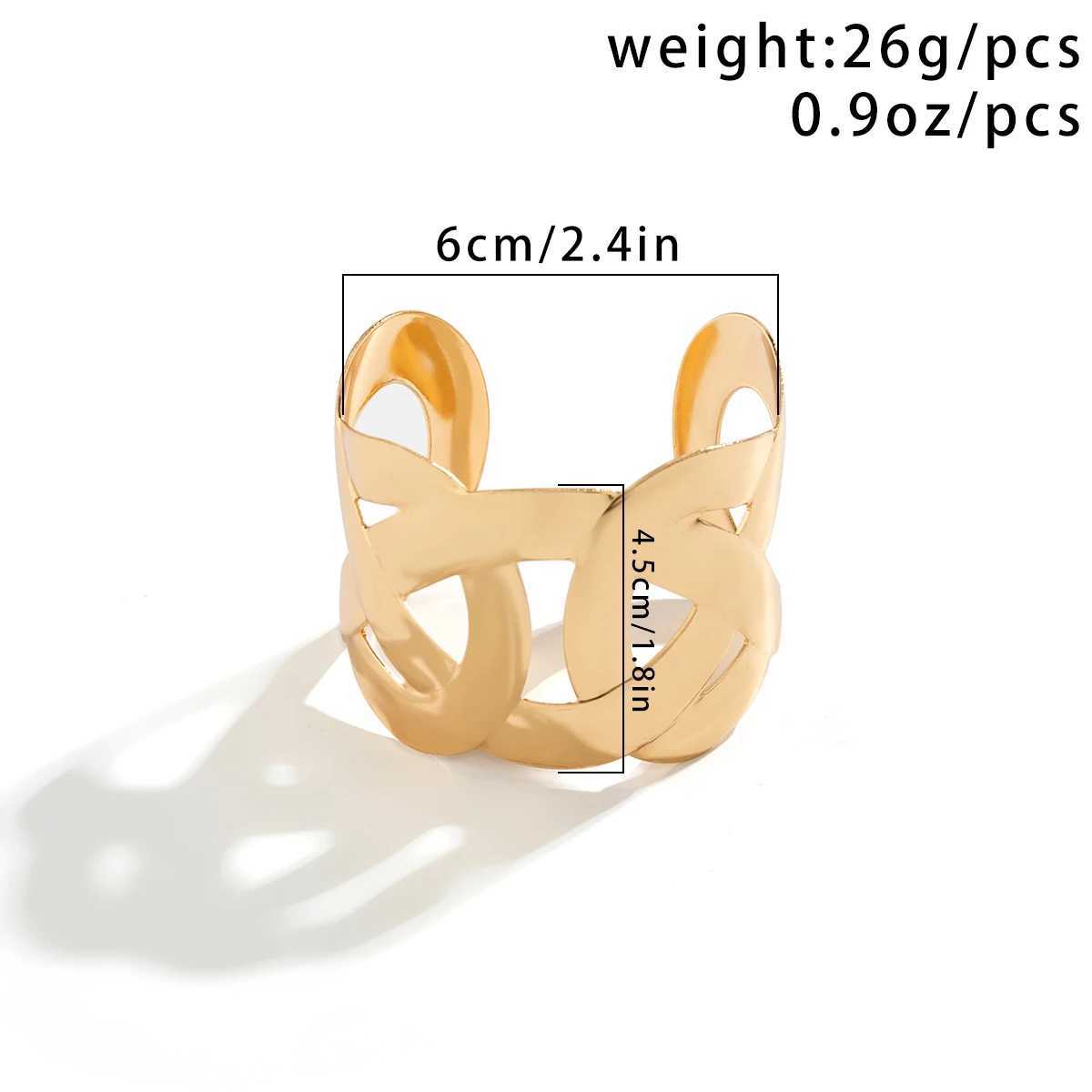 Vintage Geometric Cross Wide Cuff Bracelet for Women Chunky Gold Color Open Big Arm Bangles Ladies Wedding Party Jewelry GiftsX240925