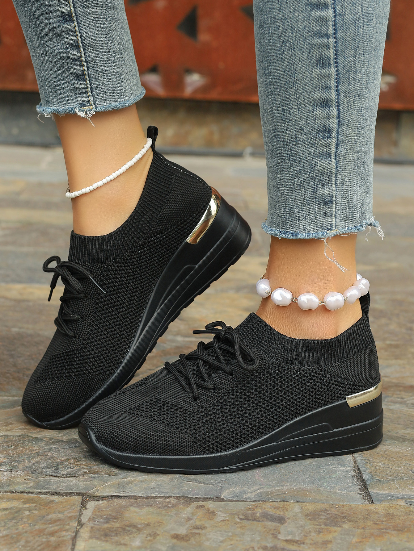 Durable Women's Gymnastics Shoes with Non-Slip Sole for Exercise