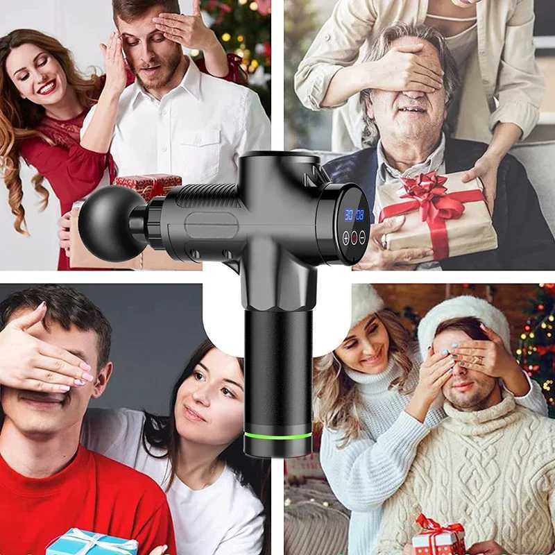Deep Muscle Massage Gun Electric Percussion Pistol Massage Machine Used for Body Neck Back Leg Fitness Tools Level 30 Deep Muscle Massage Gu W240924