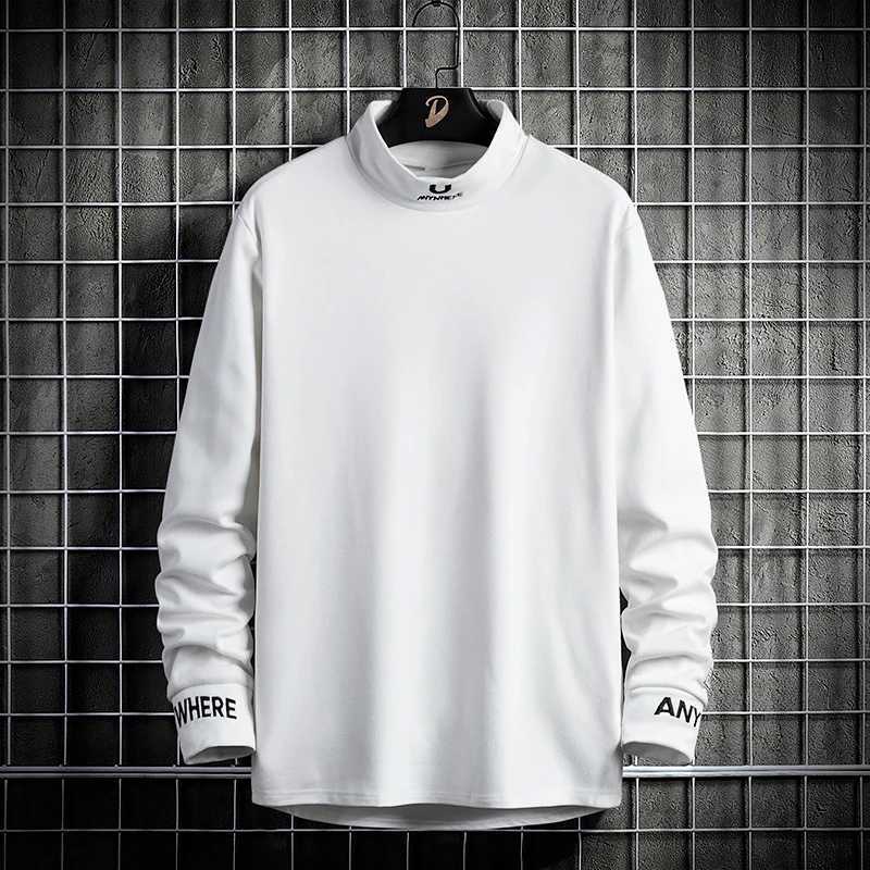 Hoodies Men Casual Minimalist Sweatshirt O-Neck Embroidery Basic Pullover Sweatshirt Men Round Neck New Spring Autumn WearX240925