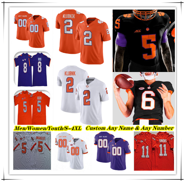 Cade Klubnik College Football Jersey Phil Mafah Jay Haynes Antonio Williams Jake Briningstool Bryant Wesco Jr Sammy Brown T.J. Parker Ashton Hampton Trevor Lawrence