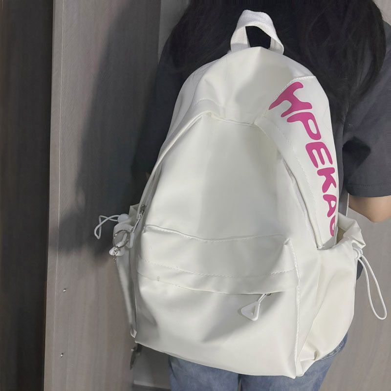 2024 New Designer Backpack Golden Feather Bird Simple Forest Series Multi functional Comparison Letter Large Capacity Solid Color Women's Commuti