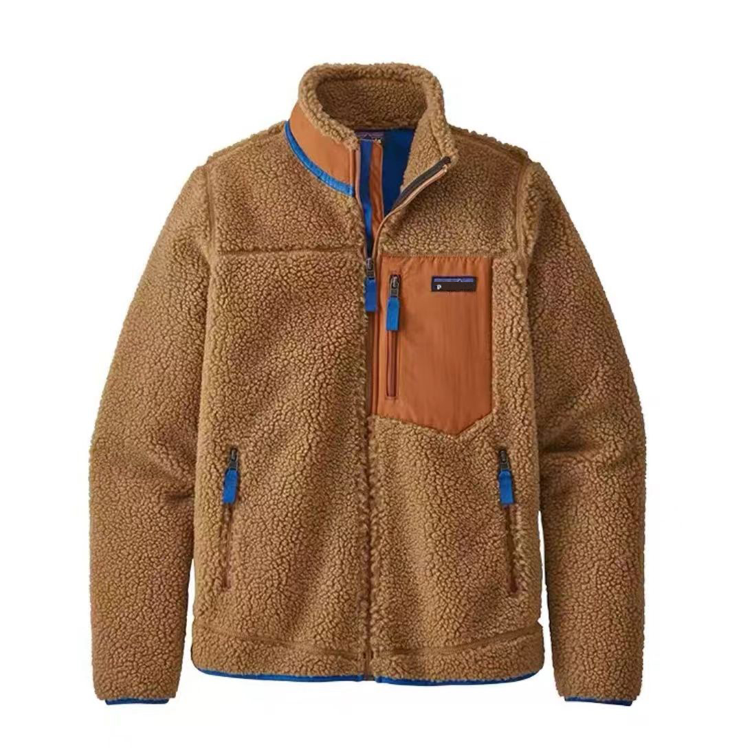 Designer Mens jackets women fleece jacket Thick warm down Classic Retro autumn winter couple models lamb cashmere coat one