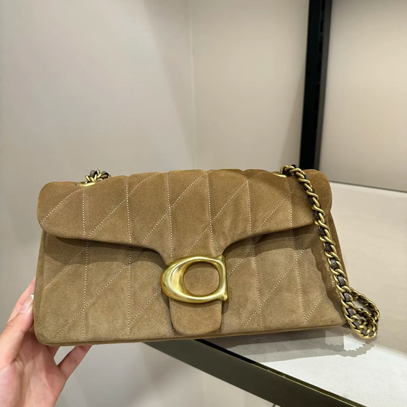 5A women chain bag crossbody purse designer shoulder tabby 26 suede envelope Bag clutch flap satchel pure brown genuine leather casual handbag top quality messenger