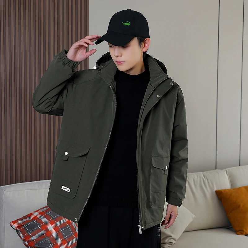 2024 Winter hooded mens autumn outdoor windproof machine high-quality outerwear mens breathable outdoor mens clothing Y240925