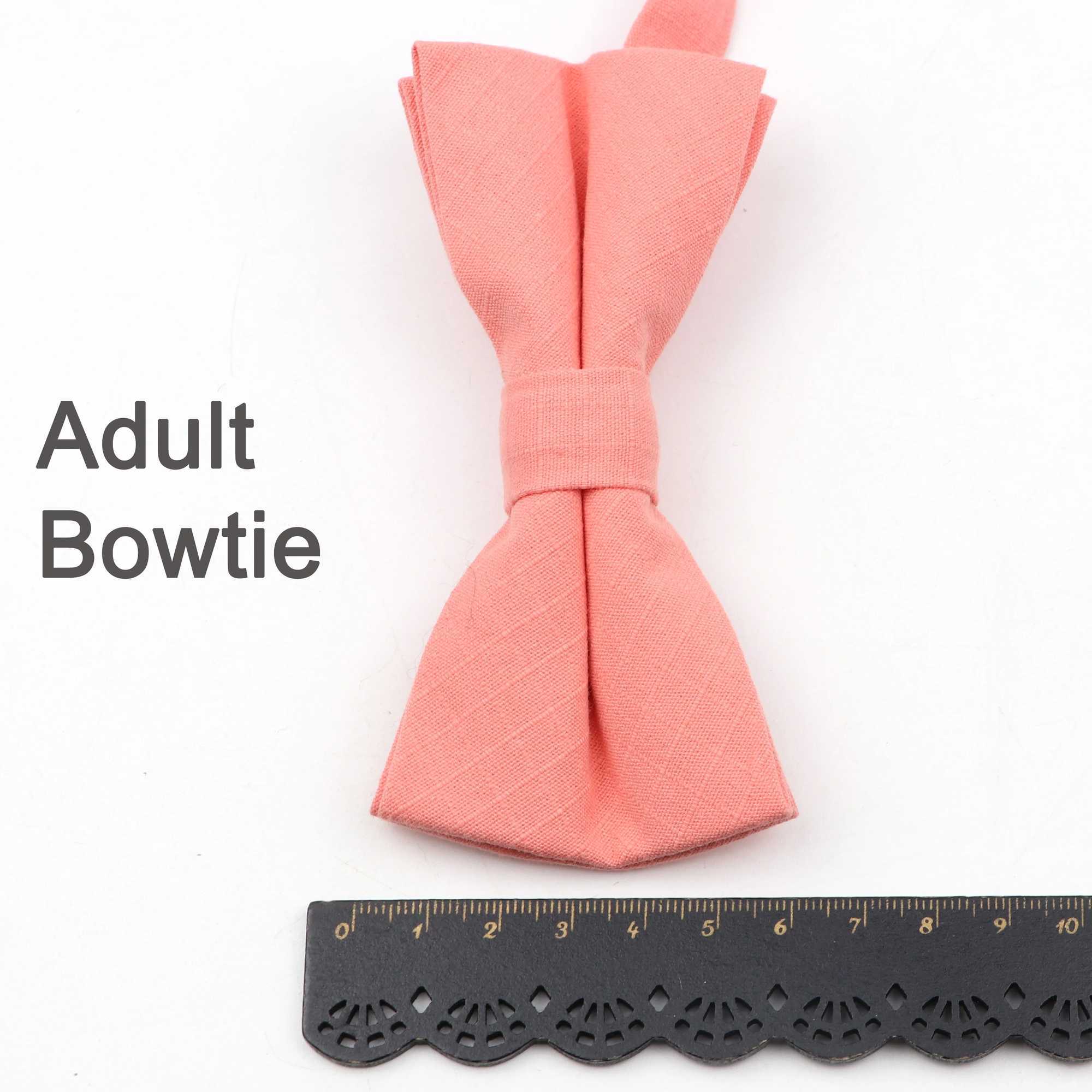 New green orange colored bow suitable for parents and children cute design adjustable 100% cotton mens childrens bow gift accessories Y240925