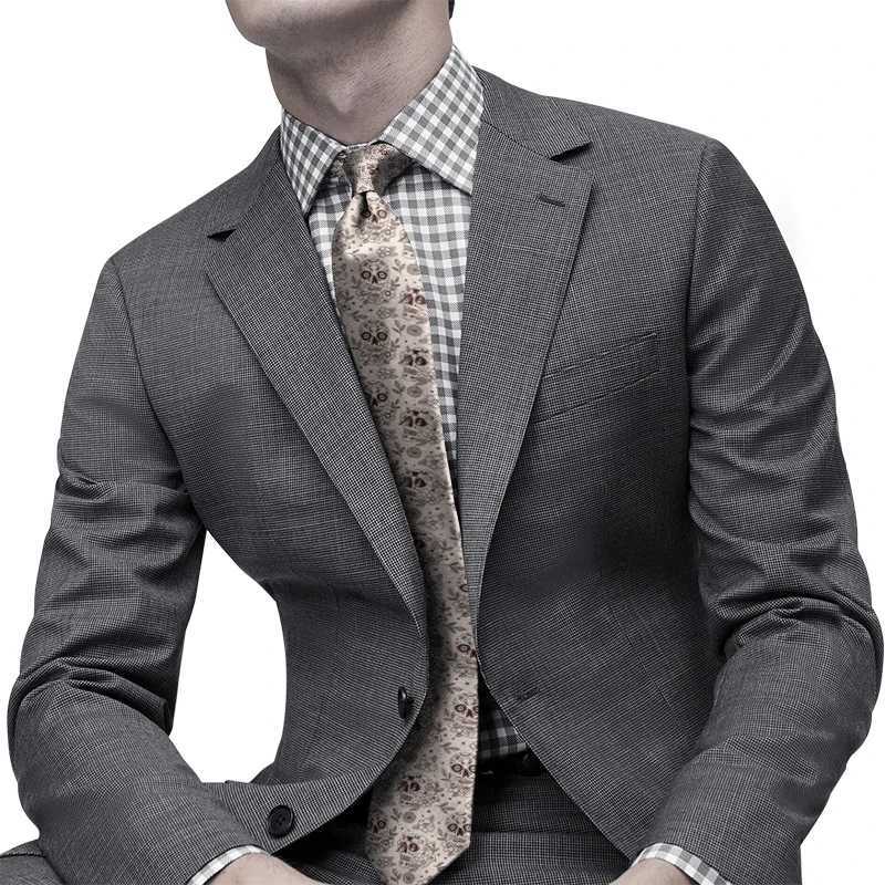 Mens new Skl tie new fashion Grosman tie casual mens tie 8CM wide tie for wedding party accessories Y240925