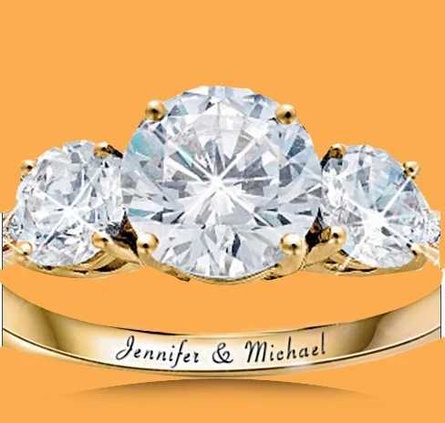 2-piece/set luxury and fashionable wedding ring set suitable for womens shiny round cut zircon rings gold party crystal jewelry accessories W240925
