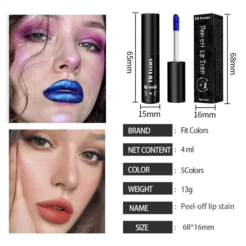 Peel Off Liquid Lipstick Velvet Matte Waterproof Lip Gloss Amazing Lasting Non-Sticky Cup Peel-Off Lip Stain Makeup Cosmetics 240914