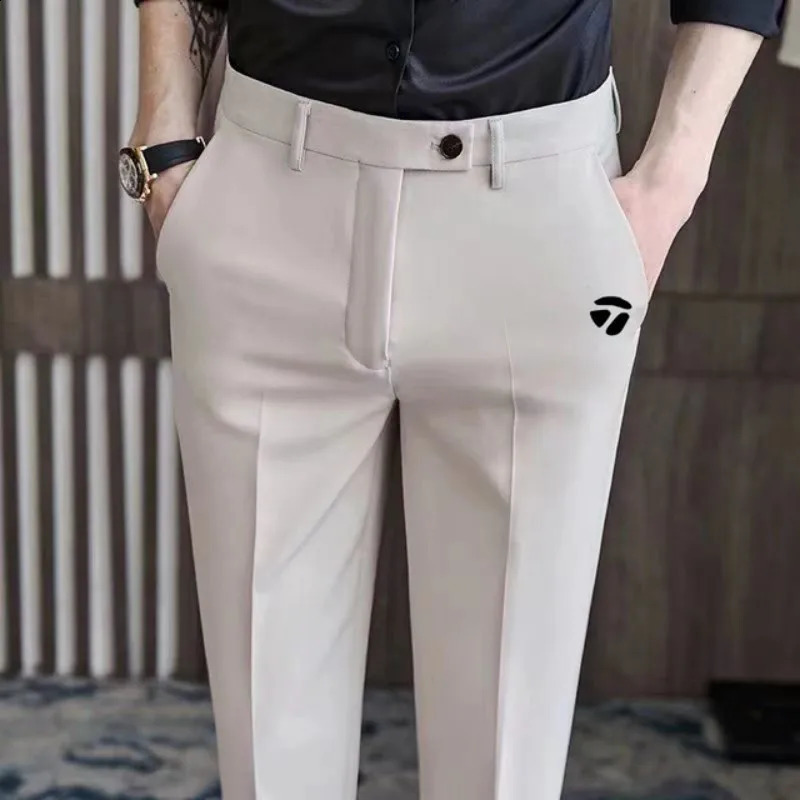 Titlesit Mens Golf Pants Autumn Clothing Fashion Leisure Business Trouser Sports 240920