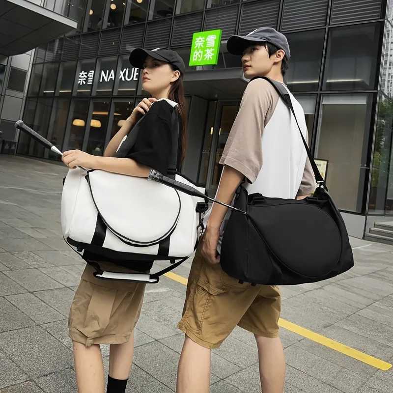 Tennis shoulder bag sports bag portable womens tennis racket outdoor clothing badminton racket fitness bag W240925