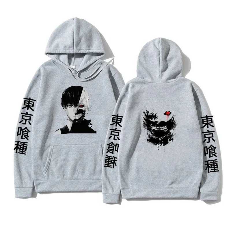 Animation Sweatshirt Mens Fashion Warm Printed Hooded and Round Neck Sweatshirt Casual Street Autumn and Winter SweatshirtX240925