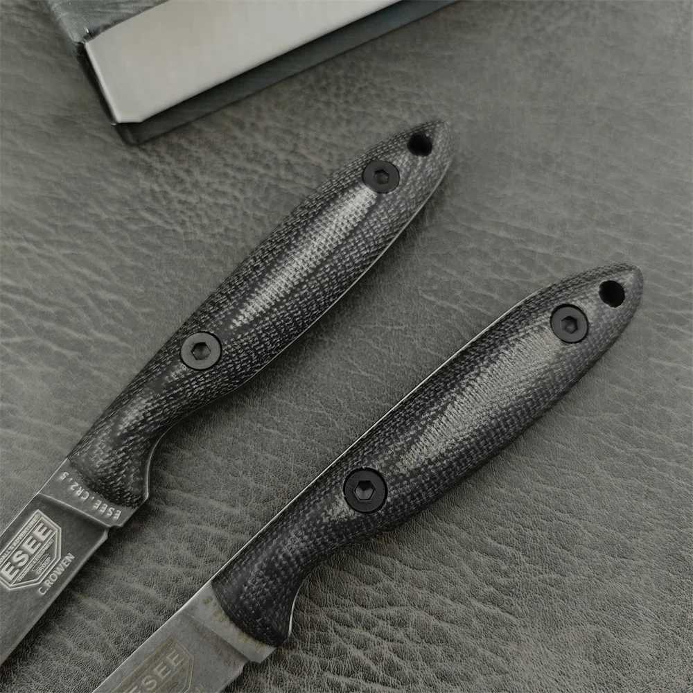ESEE DC53 Camp Lore Bushcraft Fixed Blade Knife D2 Steel Outdoor Hunting Portable Blade Survival Hunting Tactical EDC Tool CL240925