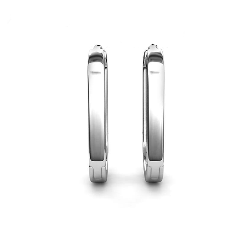 2024 Brand Simple Sterg Sier Moissanite Dia Women's Clip-On Earrings