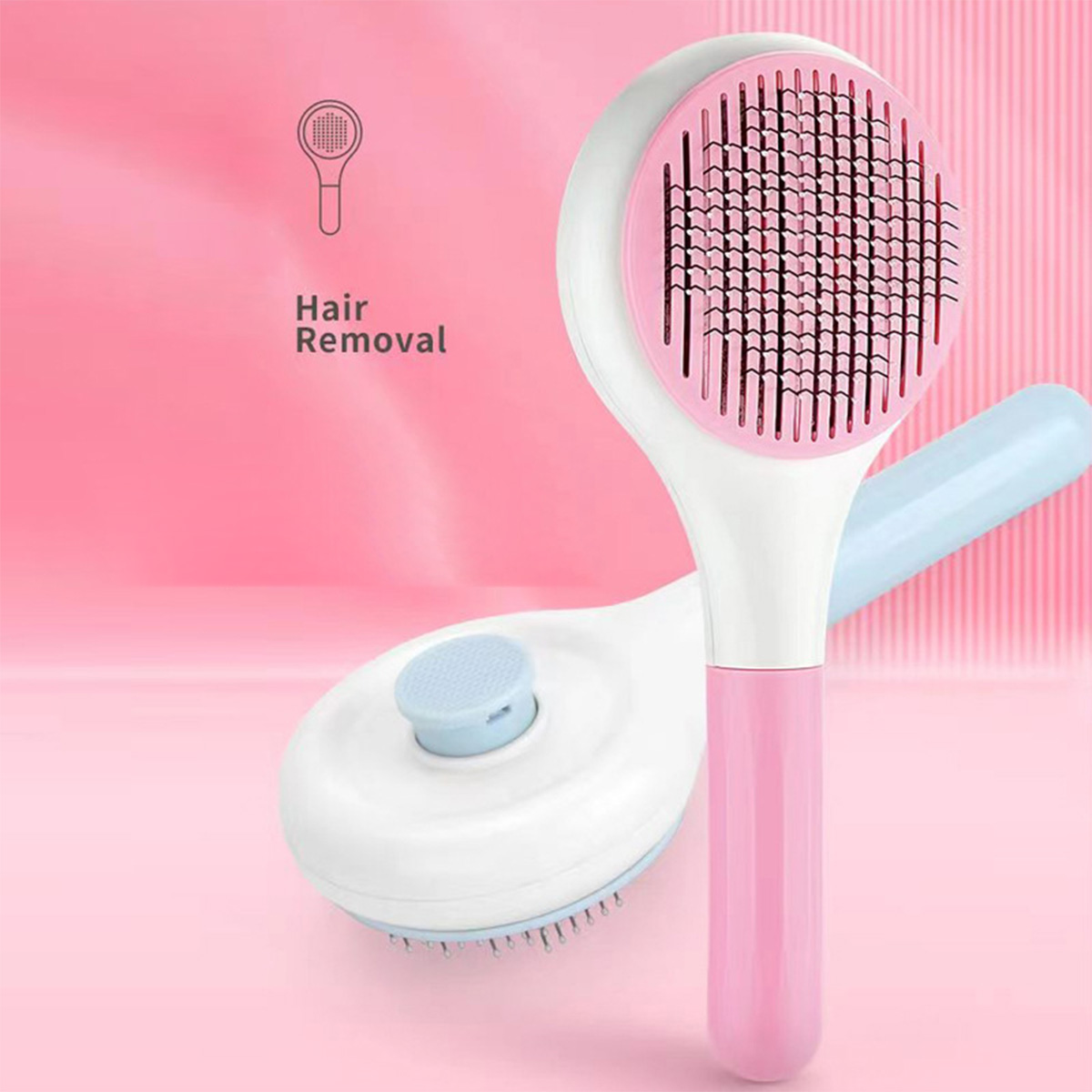 Halloween Pet comb one click hair removal comb for cats and dogs automatic hair shedding and knot opening beauty brush factory stock