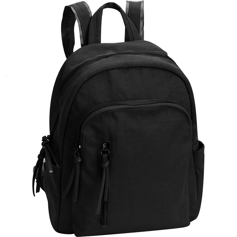 leisure New Designer Backpack Women s Simple Multi functional Fashion Backpack Brand Street Travel traveling bag Style Personalized Wrinkle Nylon Back