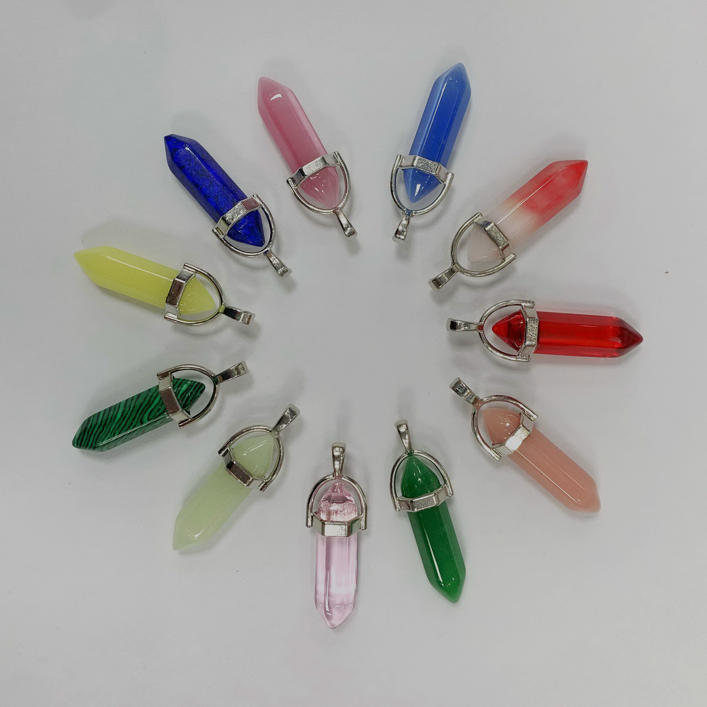 Enhance Your Energy with This Chakra Healing Pendant - Unisex Natural Stone Jewelry Featuring Rose Quartz and Amethyst Beads
