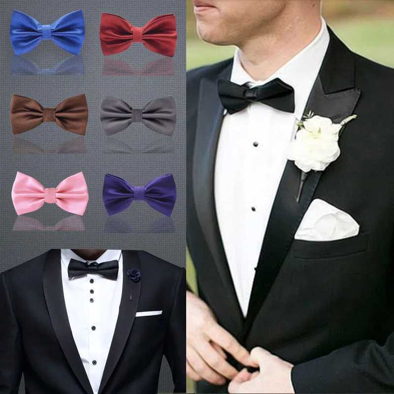 Venda Mens Gravata Solid Tie Gro Colored Plain Tie M Wedding Tie Black and White Grey Y240925